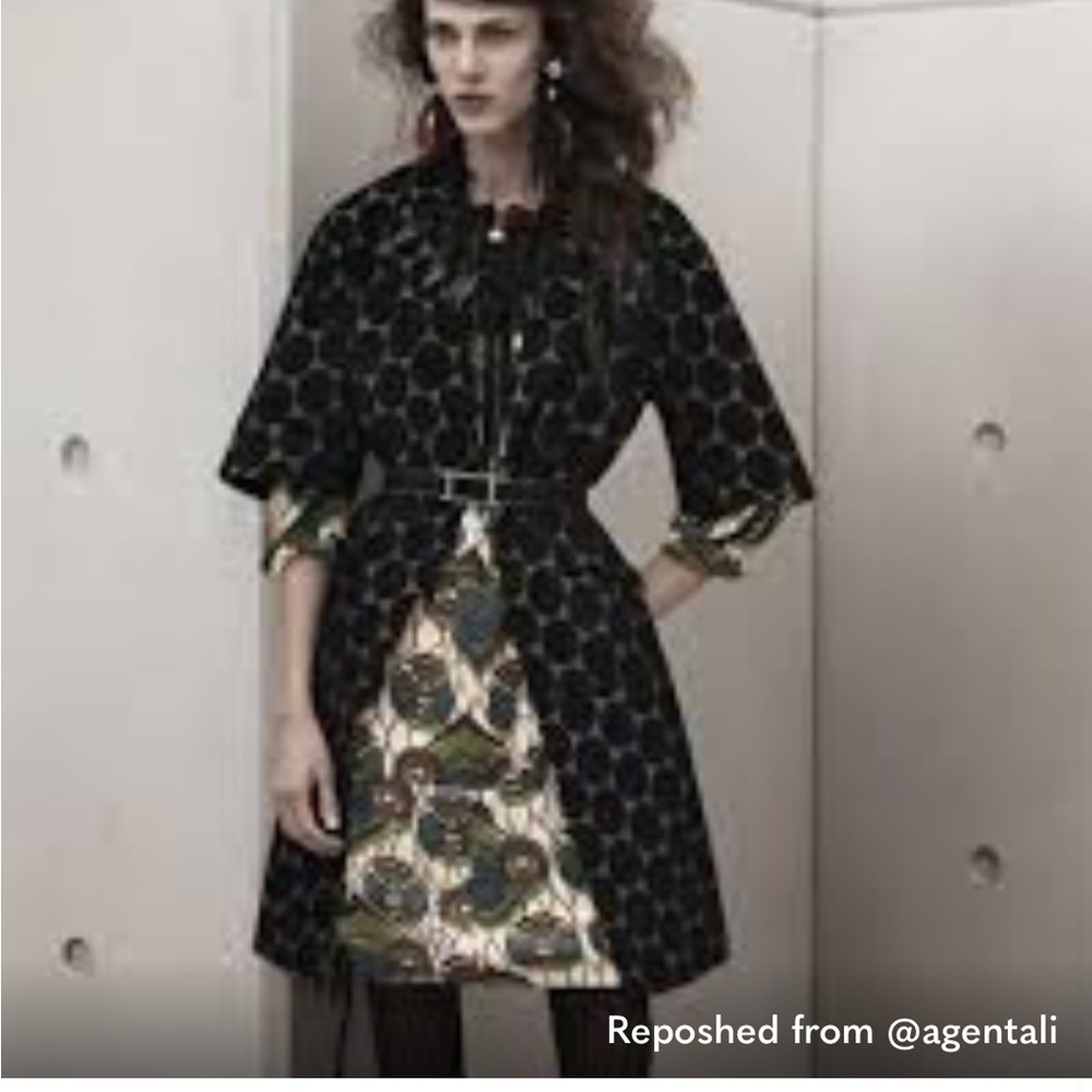 MARNI & H&M polka dot open unlined jacket size 4